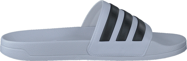 Claquettes de douche Adilette Blanc nuage / Noir noyau / Blanc nuage