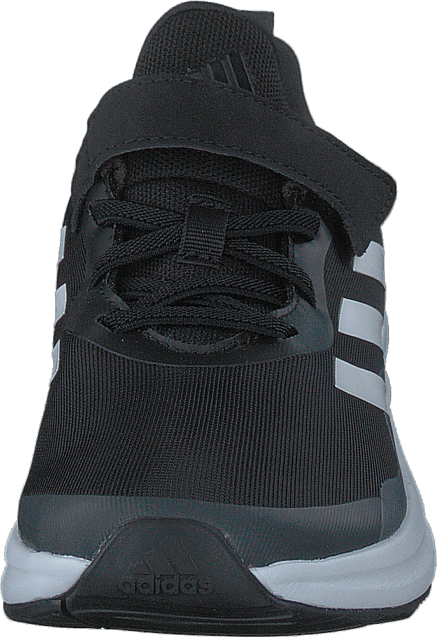 FortaRun Elastic Lace Top Strap Running Shoes Core Black / Cloud White / Grey Six