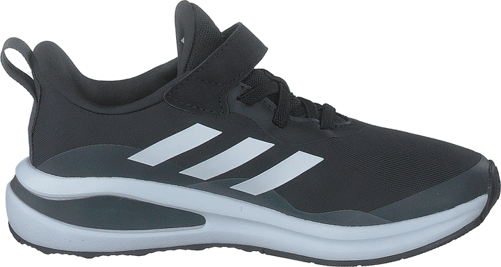 FortaRun Elastic Lace Top Strap Running Shoes Core Black / Cloud White / Grey Six