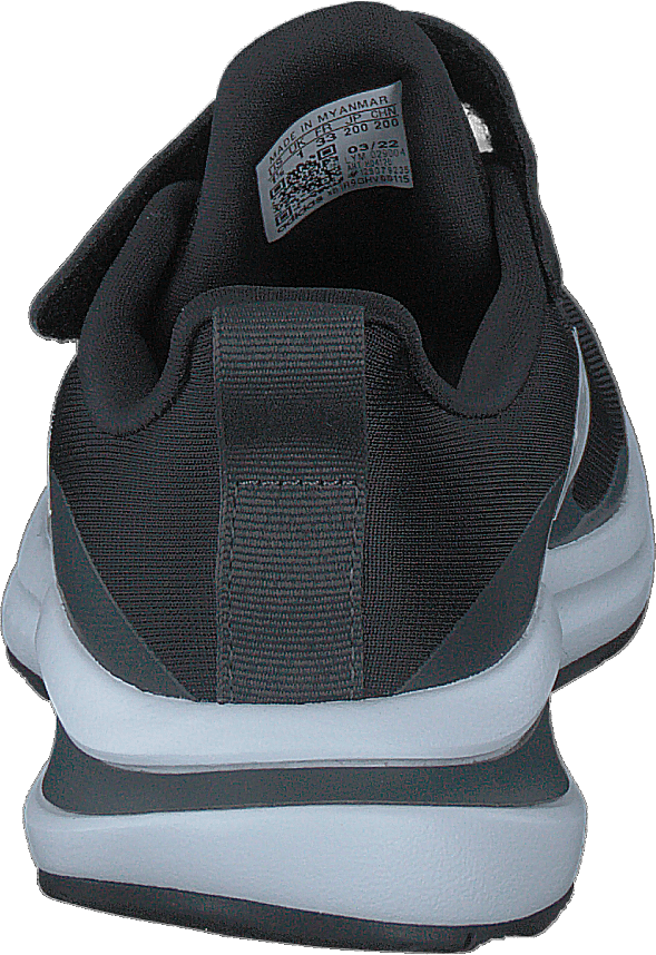 FortaRun Elastic Lace Top Strap Running Shoes Core Black / Cloud White / Grey Six