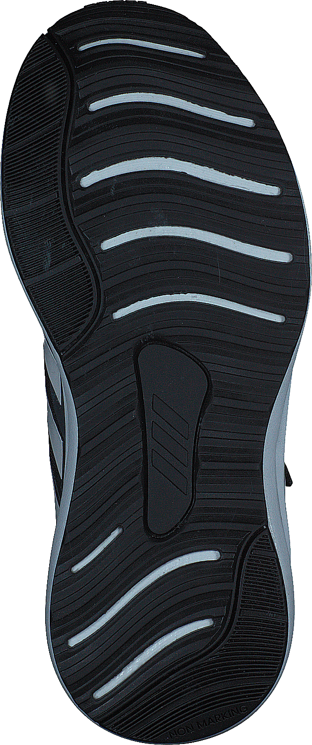 FortaRun Elastic Lace Top Strap Running Shoes Core Black / Cloud White / Grey Six