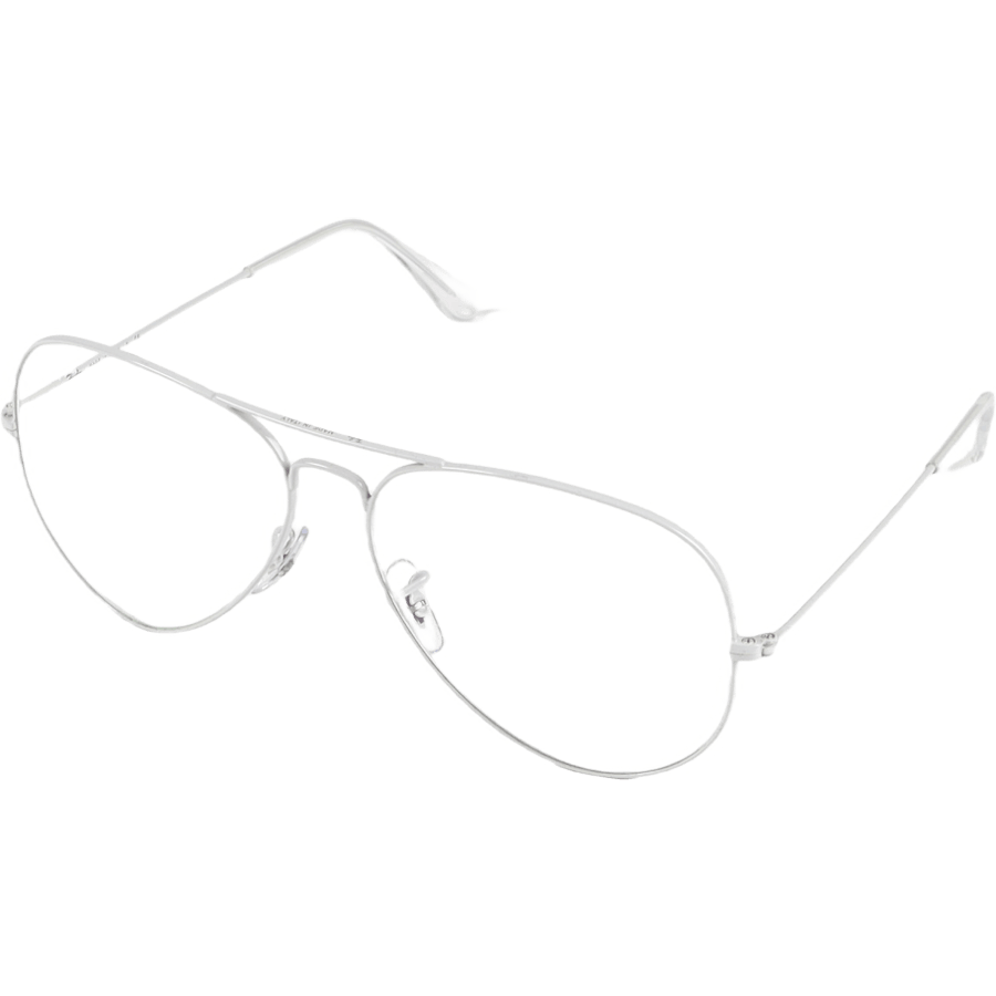 Aviator Groß Metall Hellgrau 9223BL/62