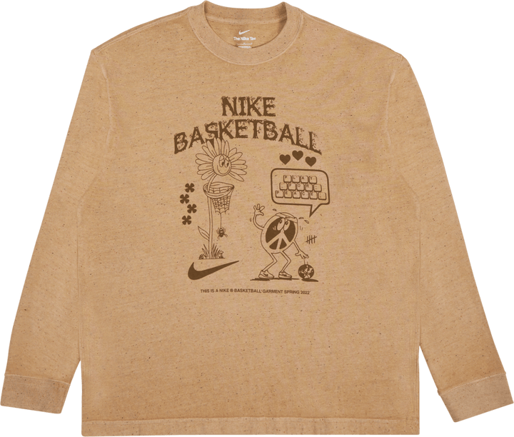 Basketbalové tričko s dlouhým rukávem Yukon Brown