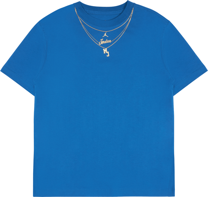 W J Her Chain Tee Core Dk Marina