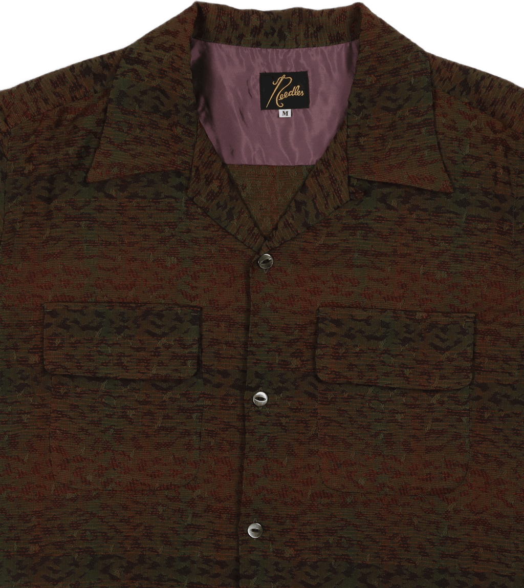C.o.b. S/s klassikaline särk - R/w B-leopard B