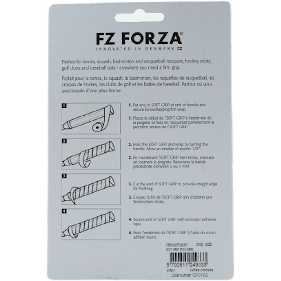 Soft Grip 2pcs. Card White