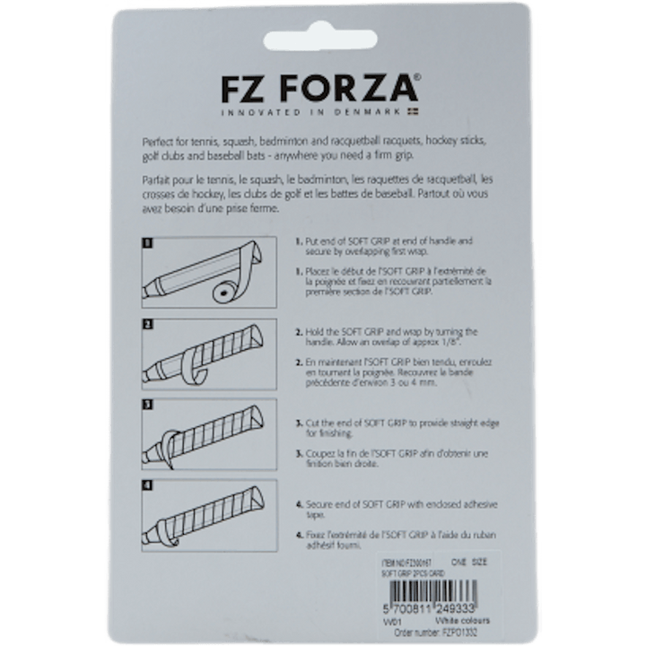 Soft Grip 2pcs. Card White
