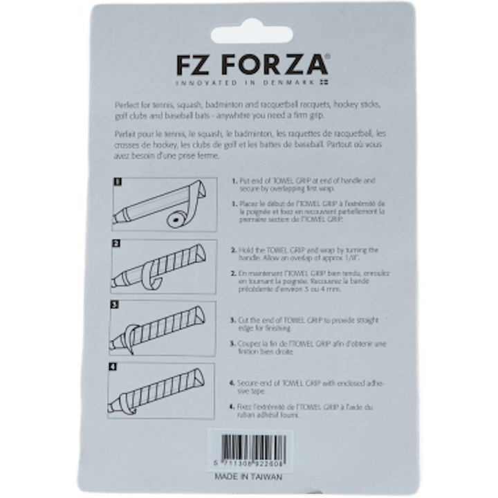 Towel Grip 2pcs. Card Red