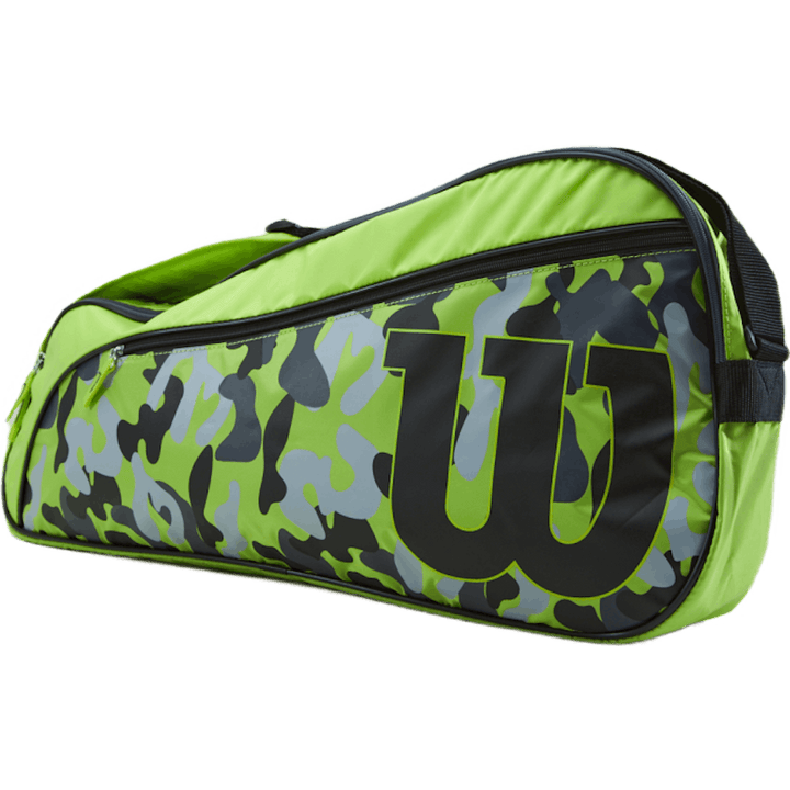 Junior Racketbag Wild Lime/harmaa/musta