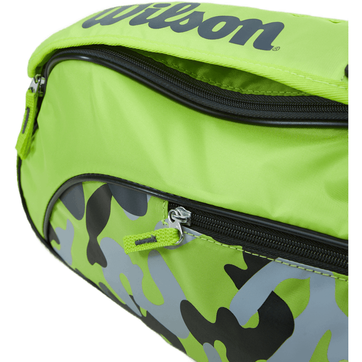 Junior Racketbag Wild Lime/harmaa/musta
