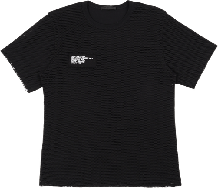 Trapunto Mesh Tee Schwarz
