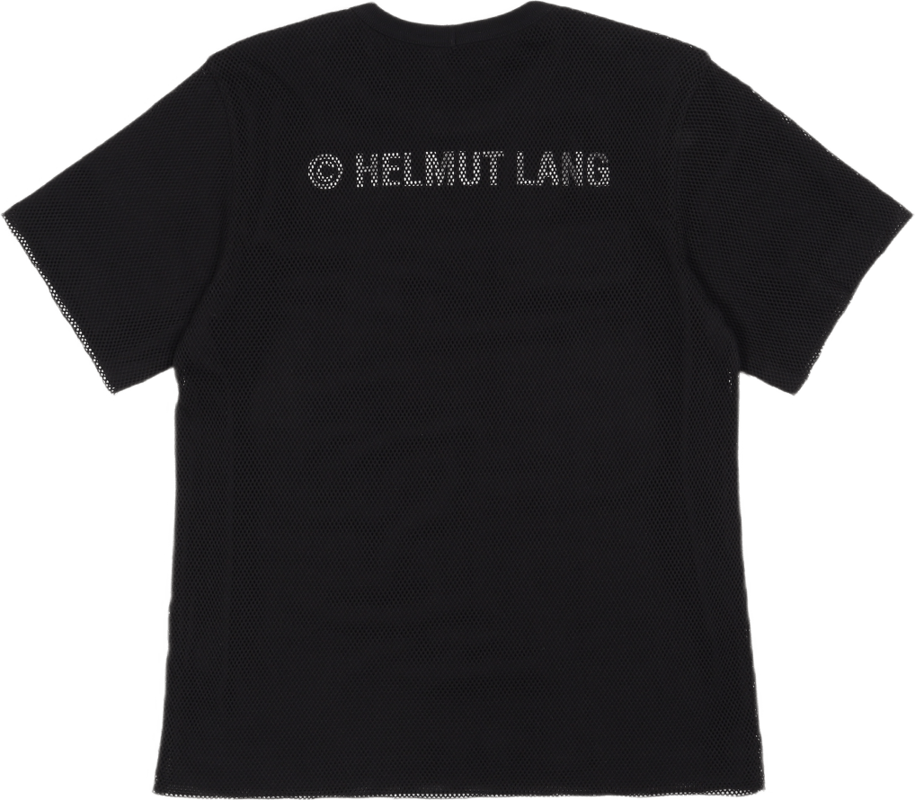 Trapunto Mesh Tee Schwarz