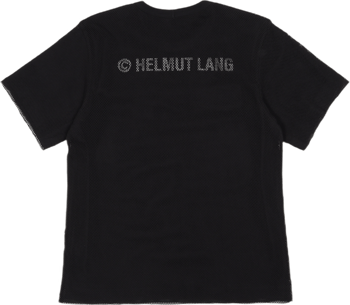 Trapunto Mesh Tee Schwarz