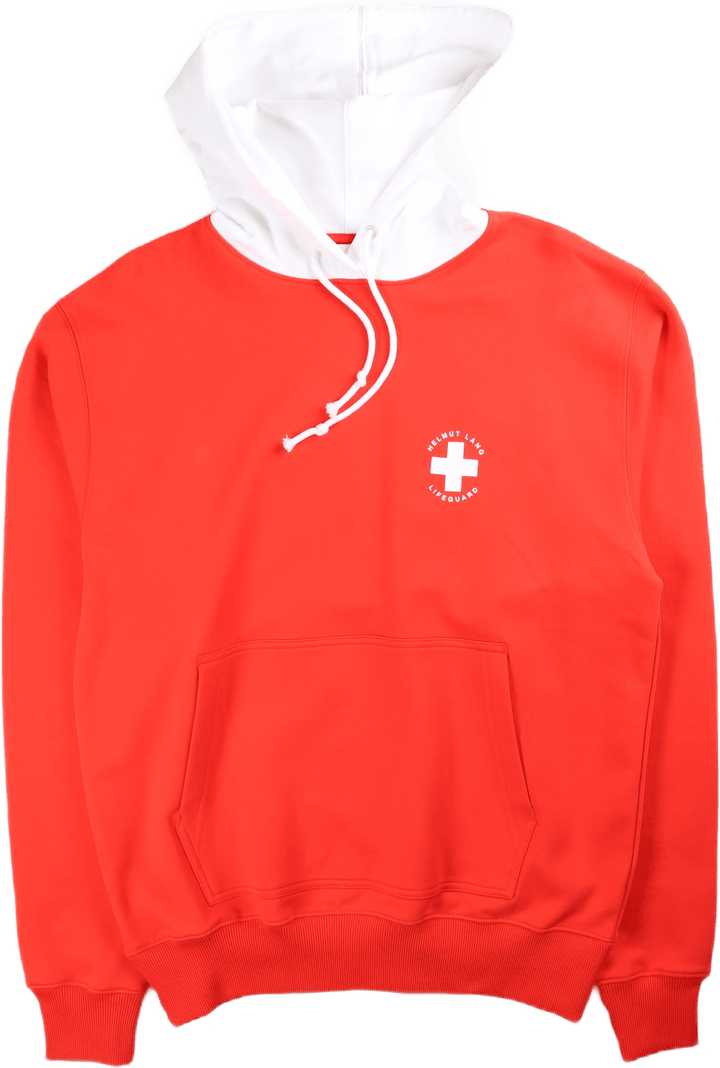 Rettungsschwimmer-Kapuzenpulli Feurig Rot