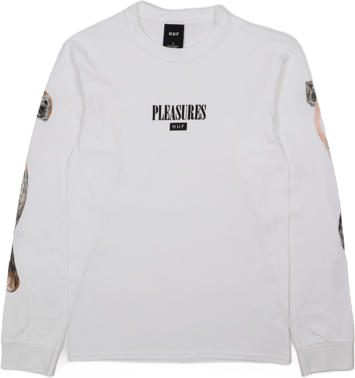 HUF X VERGNÜGEN SPORE L / S T-SHIRT WEISS