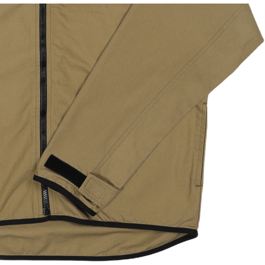 L/s Fz Throwshirt Heritage Khaki