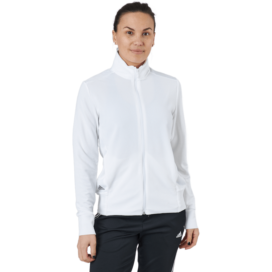 Textured Full-Zip Jacket White