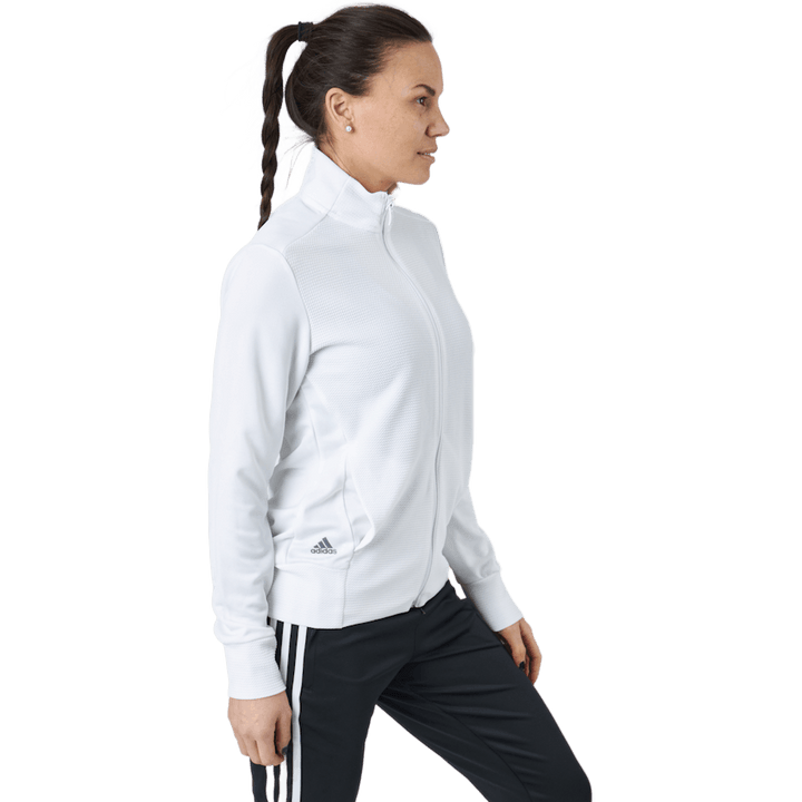 Textured Full-Zip Jacket White