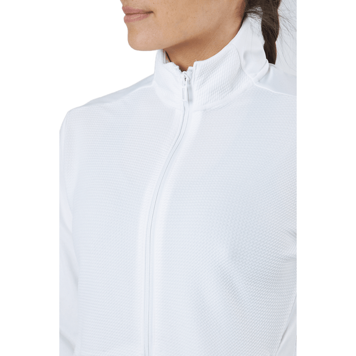 Textured Full-Zip Jacket White