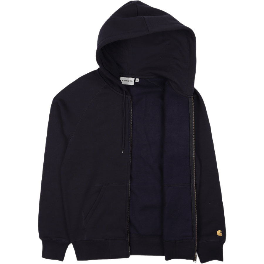 Hooded Chase Jacket Dark Navy / Gold