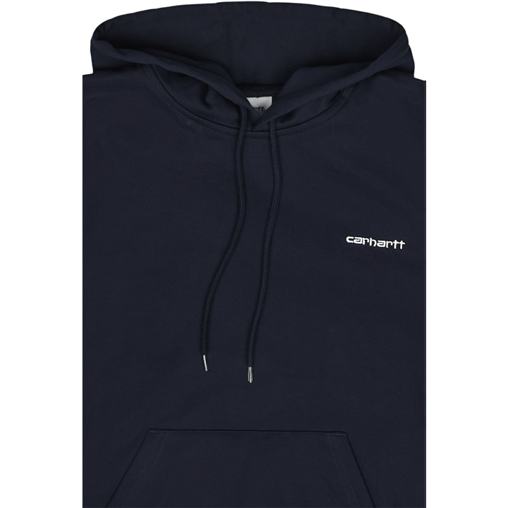 Hooded Script Embroidery Sweat