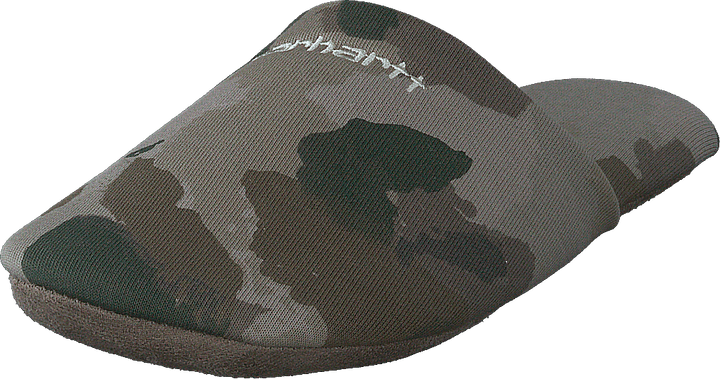 Script Embroidery Slippers Camo Tide, Thyme / Wax