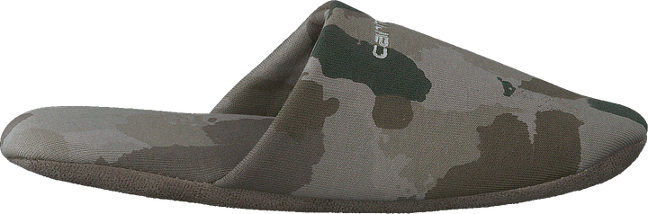 Script Embroidery Slippers Camo Tide, Thyme / Wax