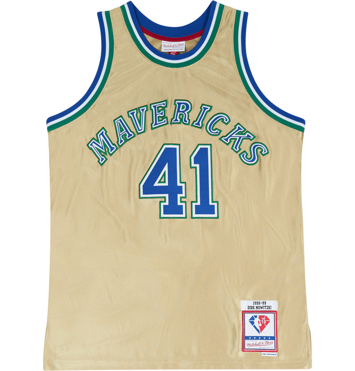 Mavs Nba 75. Gold Swingman