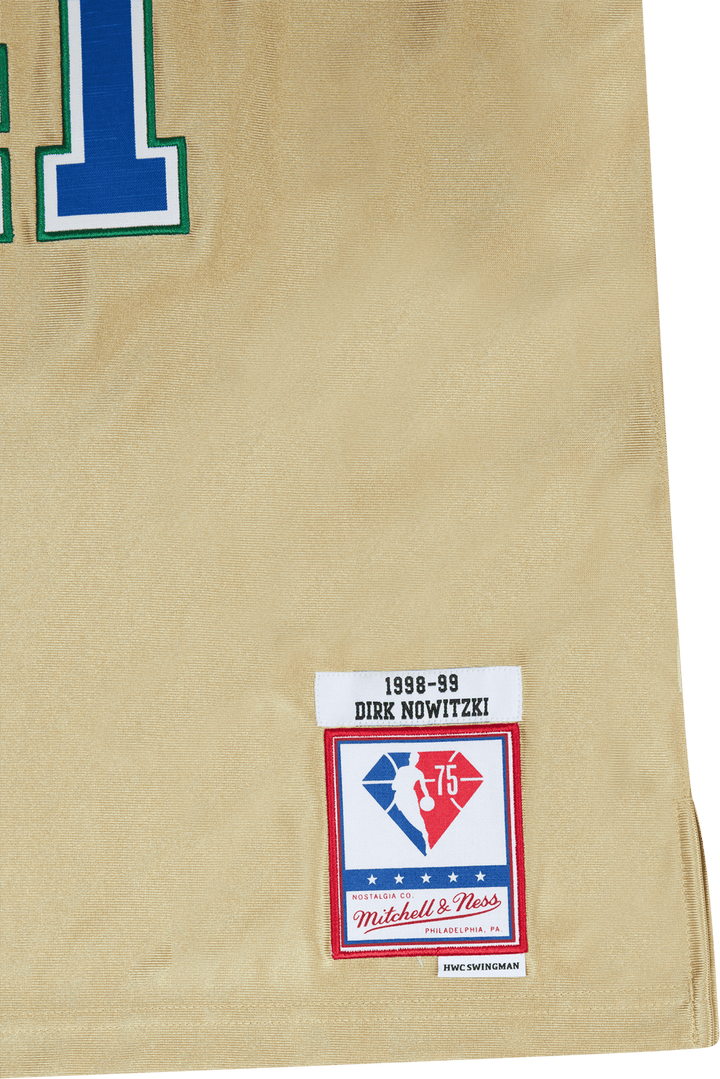 Mavs Nba 75. Gold Swingman