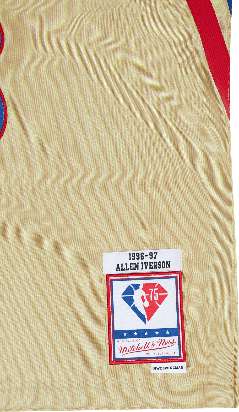 76ers Nba 75. Gold Swingman