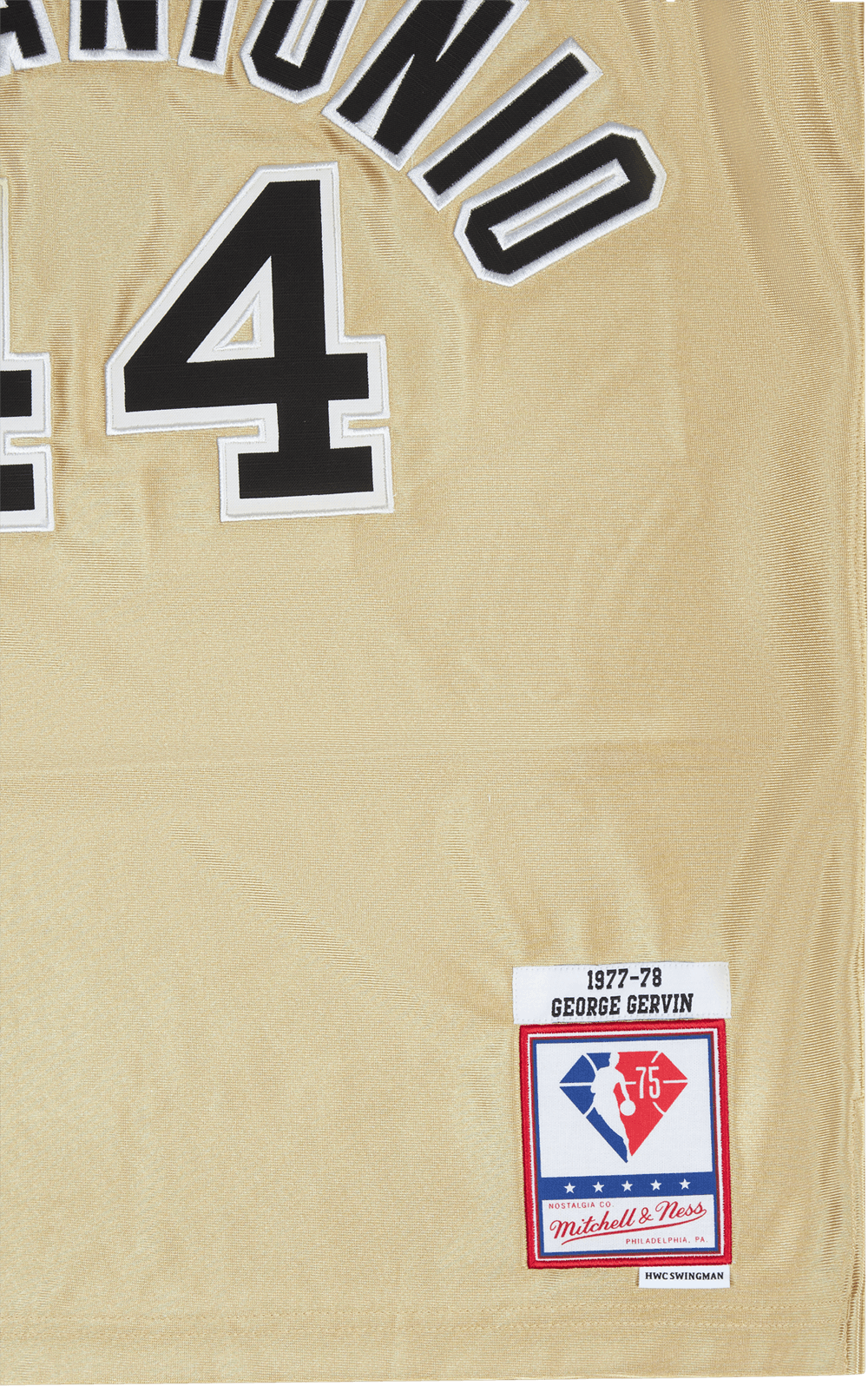 Spurs Nba 75th Gold Swingman Guld