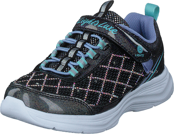 Girls S-lights Glimmer Kicks - Bklb