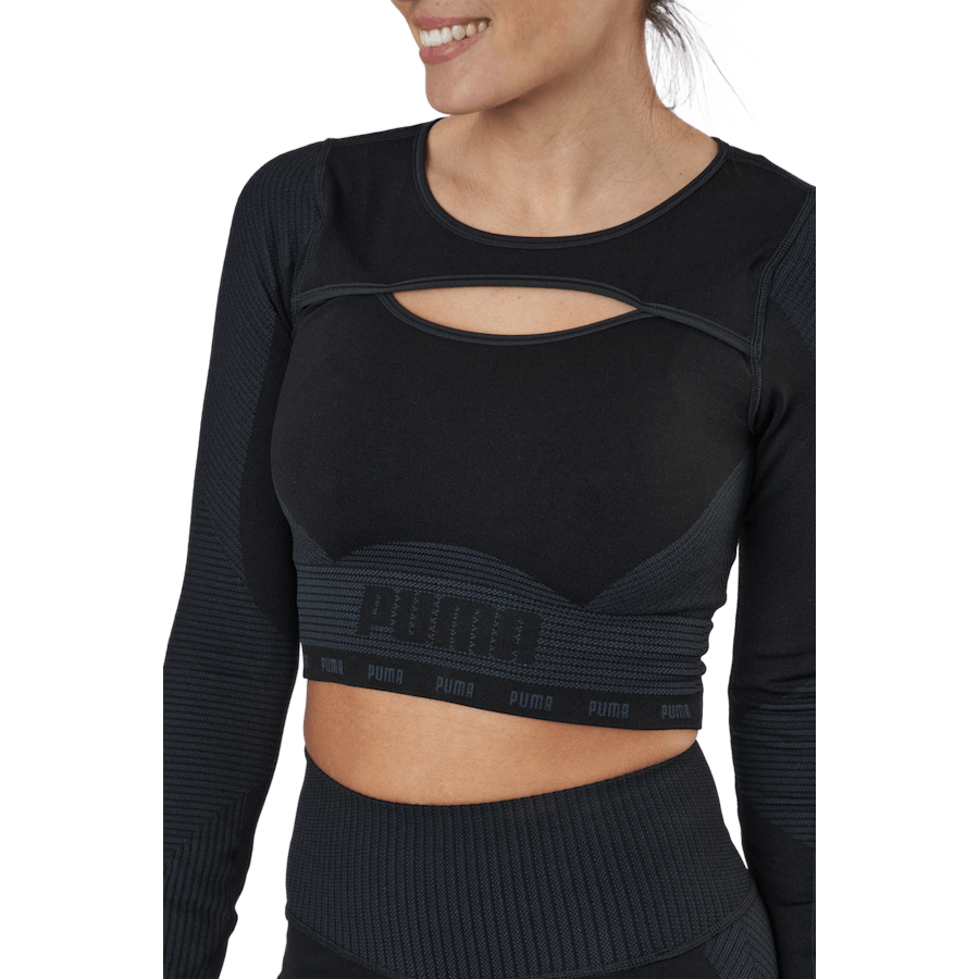 Train Formknit Seamless Long S Puma Black-asphalt