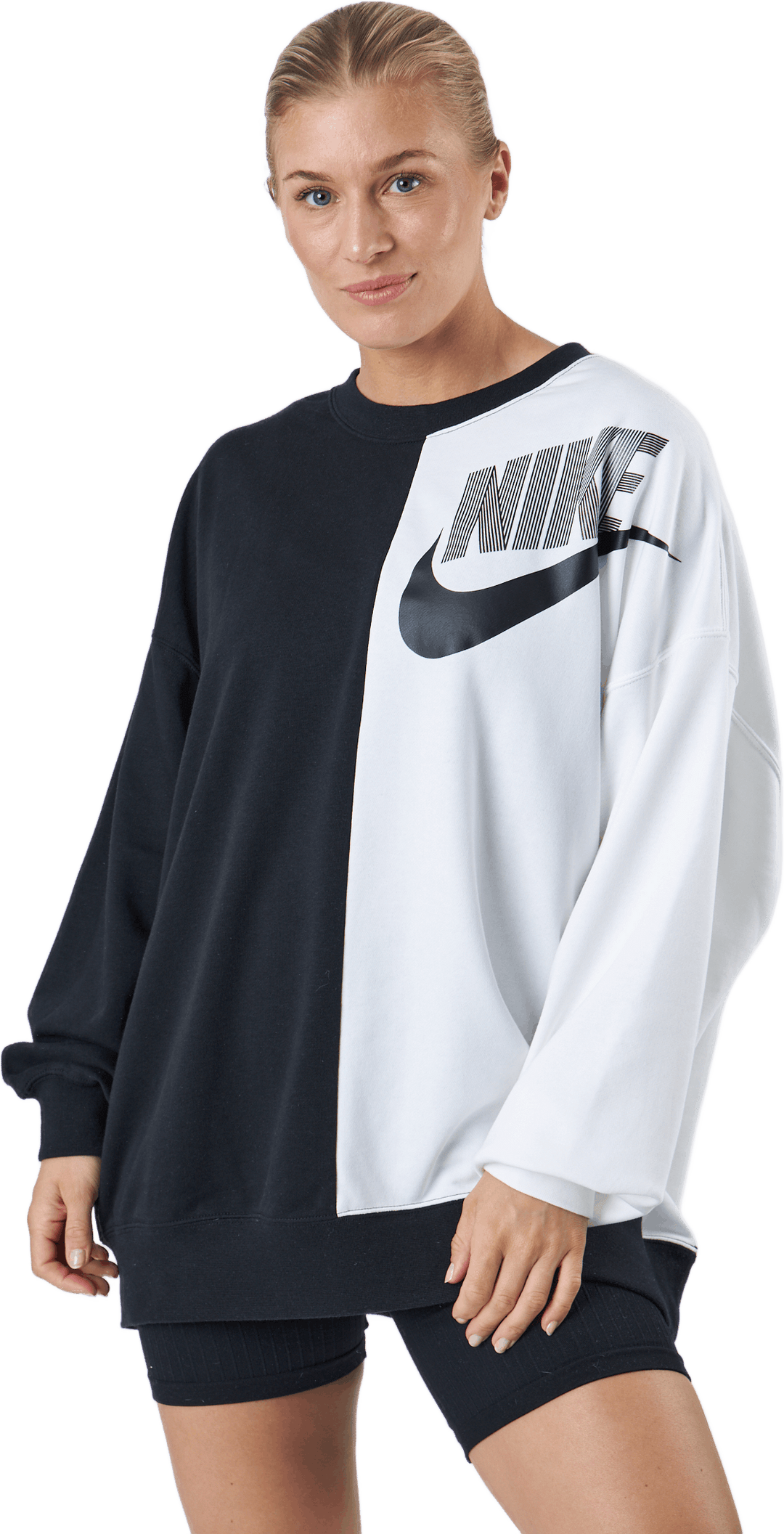 W Nsw Ft Flc Oos Crew Dnc Nero/Bianco