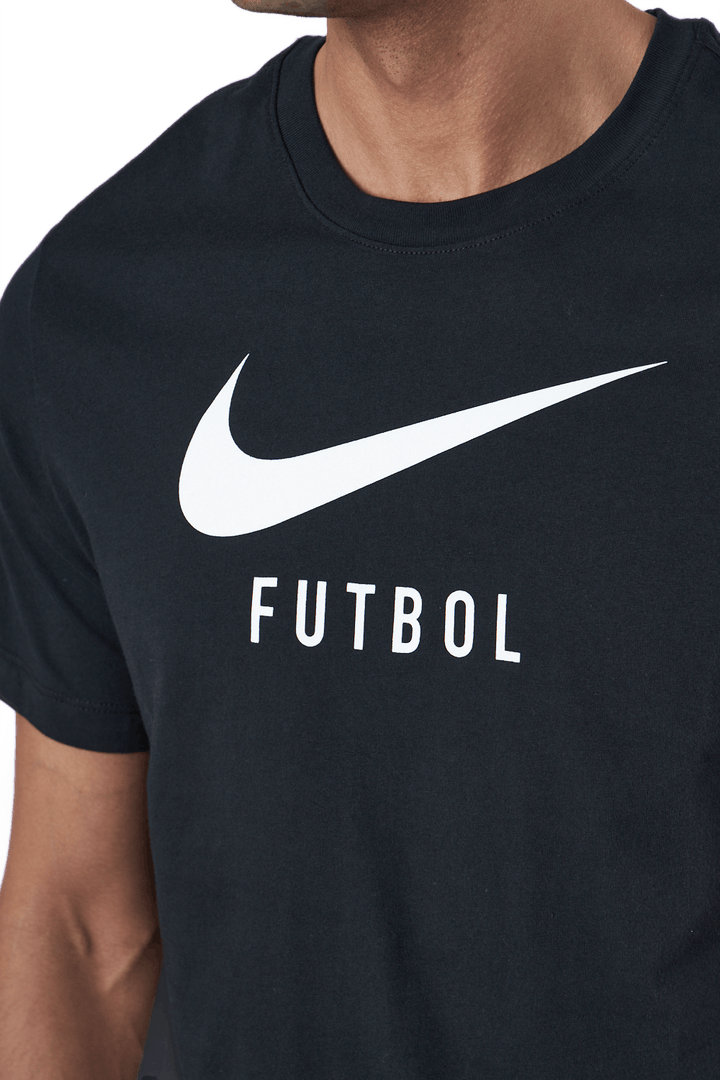 Nike Swoosh Uomo Calcio T-shi Nero/Bianco