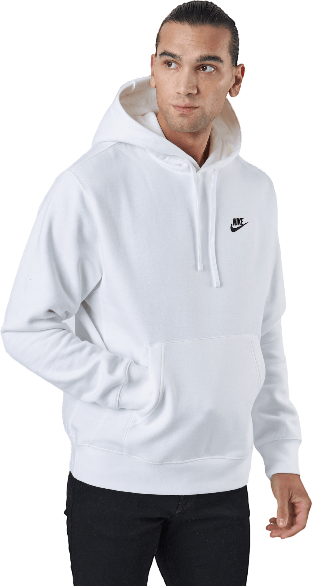 Sportswear Club Felpa con cappuccio in pile BIANCO/BIANCO/NERO