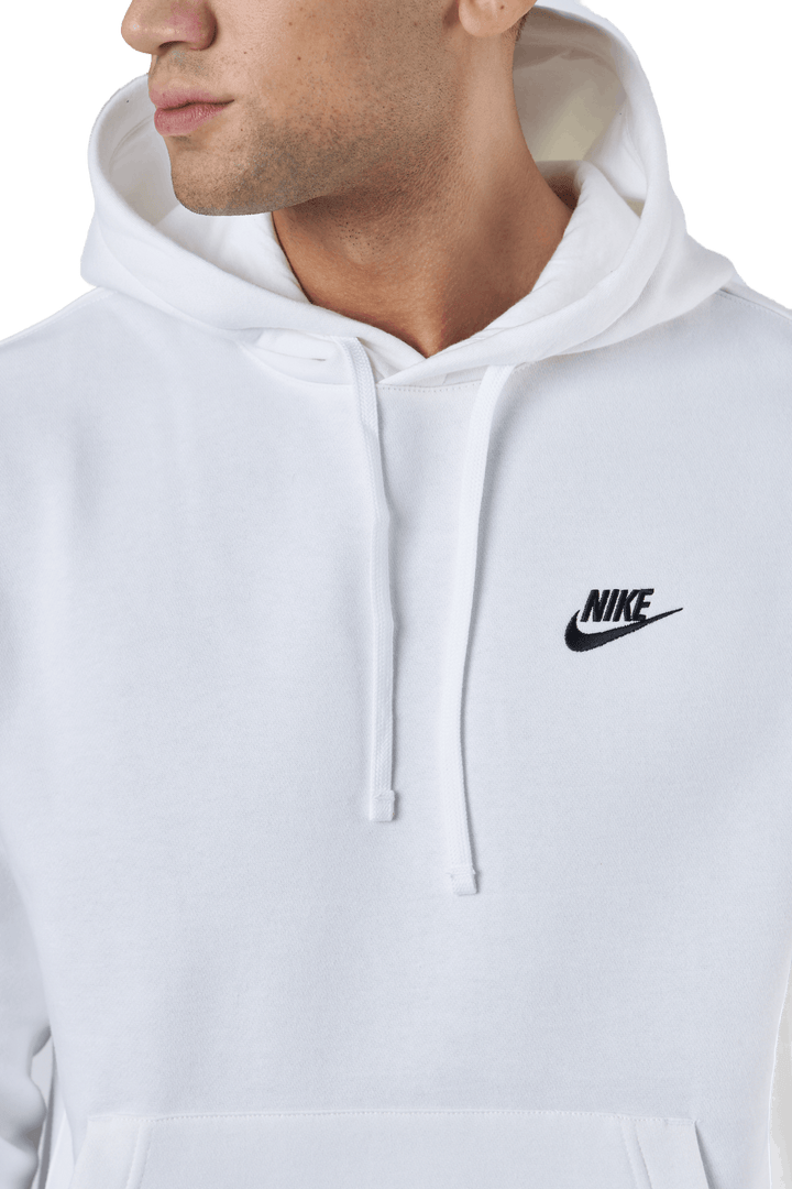 Sportswear Club Felpa con cappuccio in pile BIANCO/BIANCO/NERO