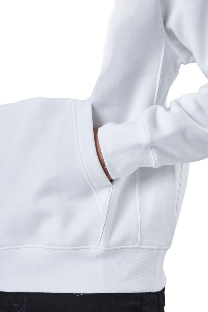 Sportswear Club Felpa con cappuccio in pile BIANCO/BIANCO/NERO