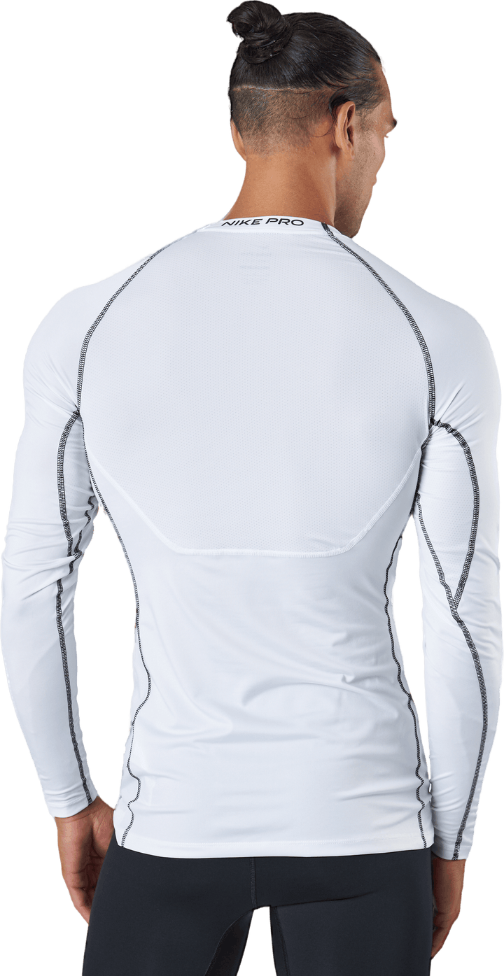 Pánský top s dlouhým rukávem Pro Dri-FIT Tight Fit WHITE/BLACK/BLACK