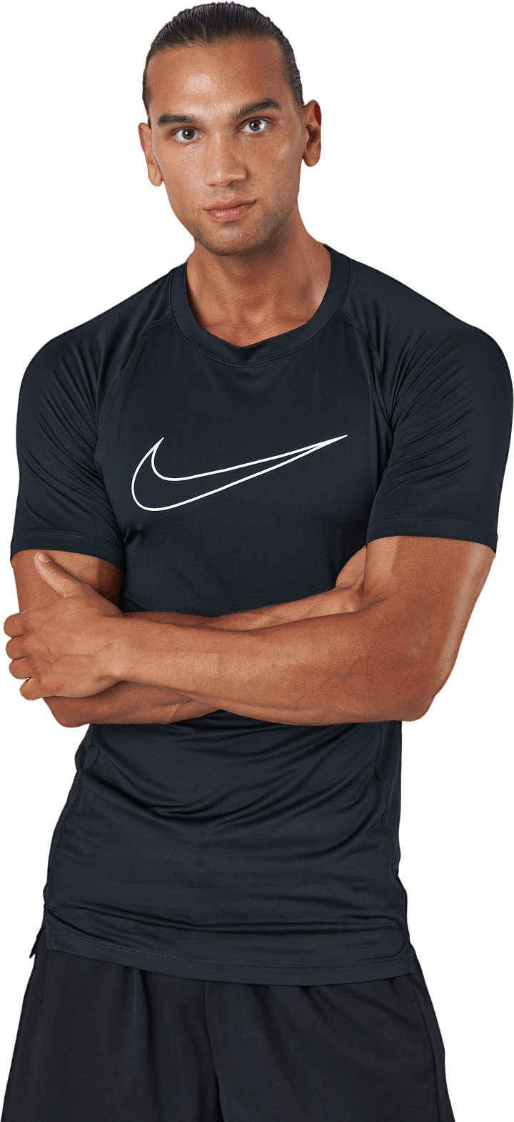 Pro Dri-FIT Uomo - Top manica corta aderente NERO/BIANCO