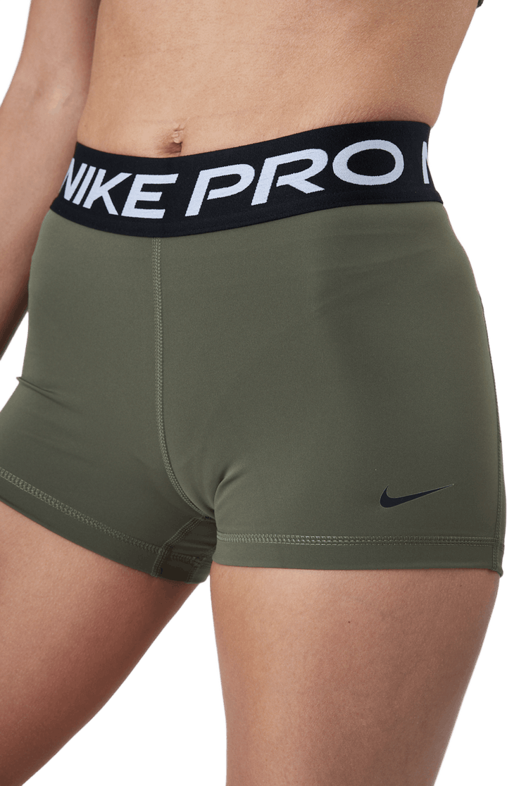 Pantaloncini Nike Pro 3" Donna Oliva media/nero/nero