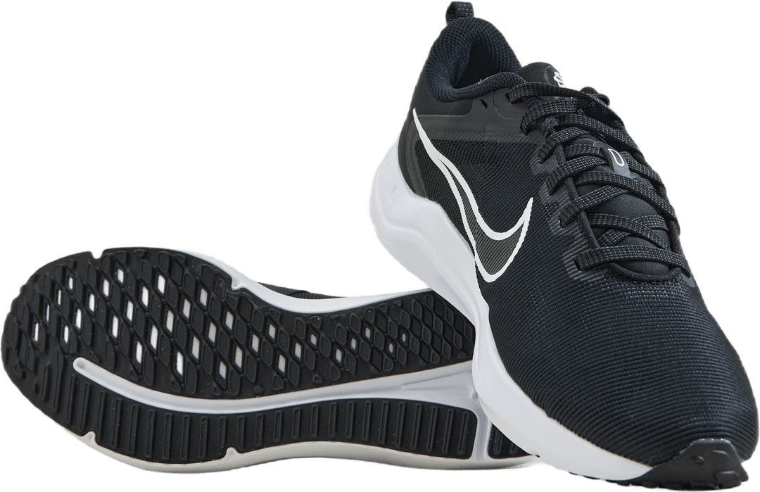 Downshifter 12 Women's Road Running Shoes BLACK/WHITE-SMOKE GREY-PURE PLATINUM