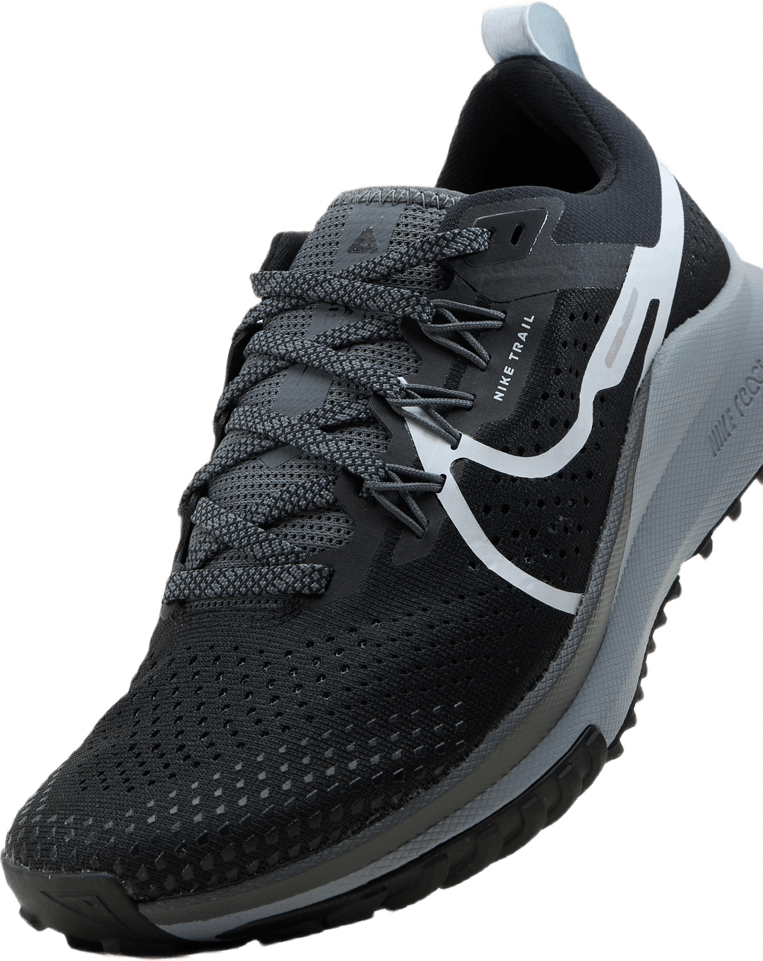 React Pegasus Trail 4 Women's Trail Running Shoes BLACK/AURA-DARK GREY-WOLF GREY
