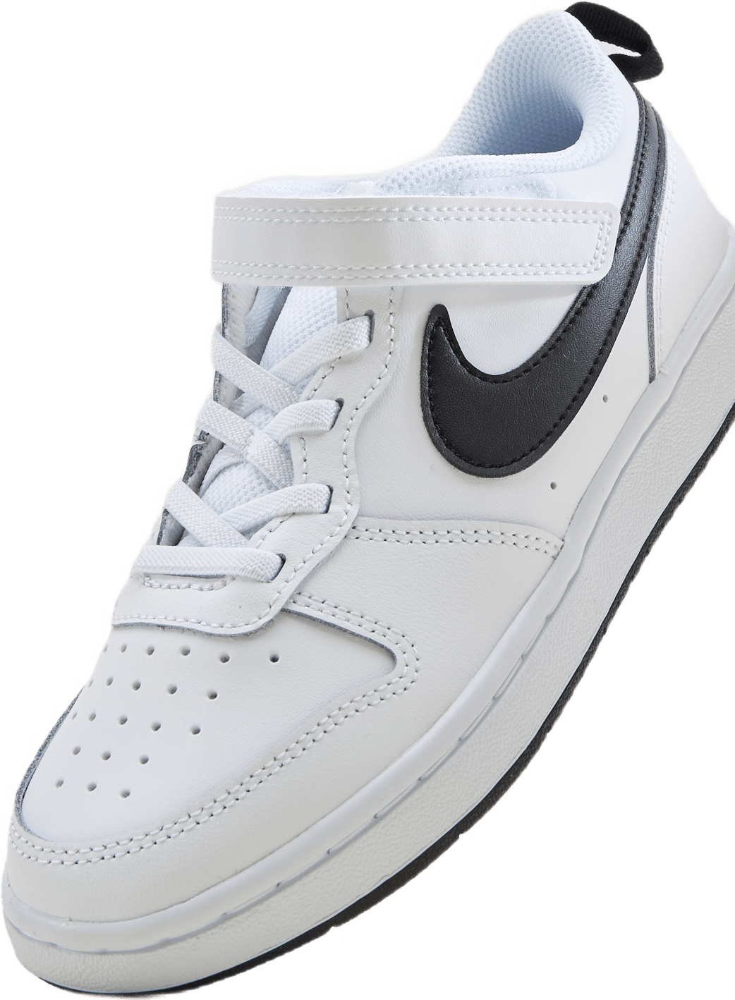 Court Borough Low 2 Little Kids' Shoes WHITE/BLACK