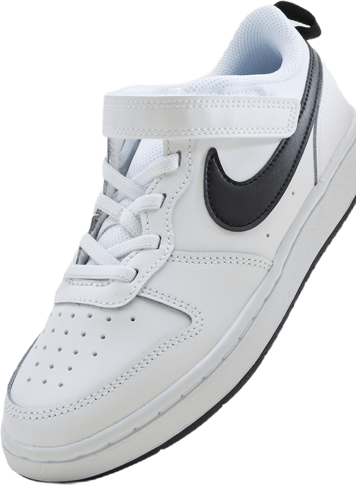 Court Borough Low 2 Little Kids' Shoes WHITE/BLACK