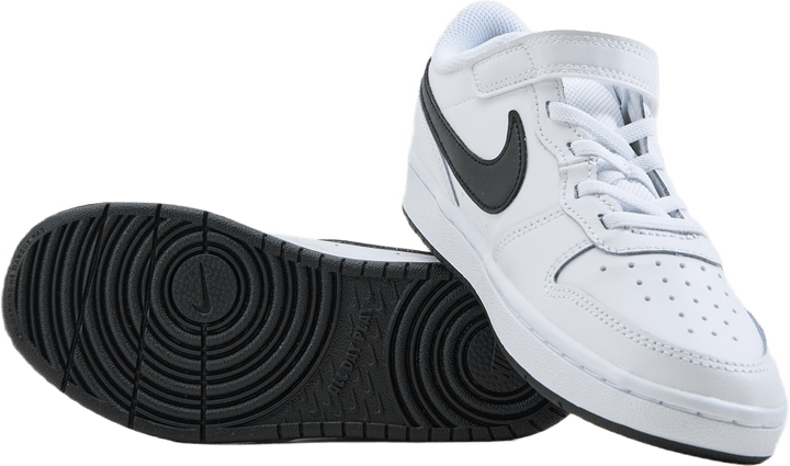 Court Borough Low 2 Little Kids' Shoes WHITE/BLACK
