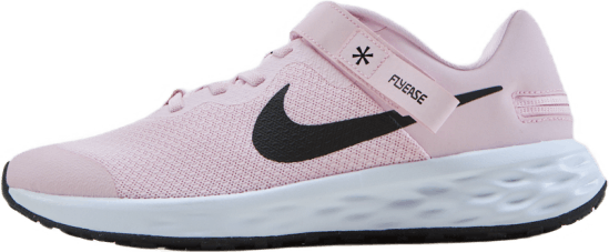 Rivoluzione 6 FlyEase Scarpe da corsa su strada facili da usare per i bambini grandi PINK FOAM /BLACK