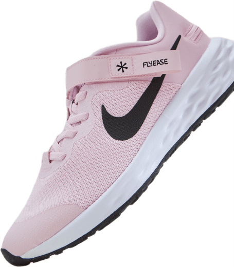 Rivoluzione 6 FlyEase Scarpe da corsa su strada facili da usare per i bambini grandi PINK FOAM /BLACK