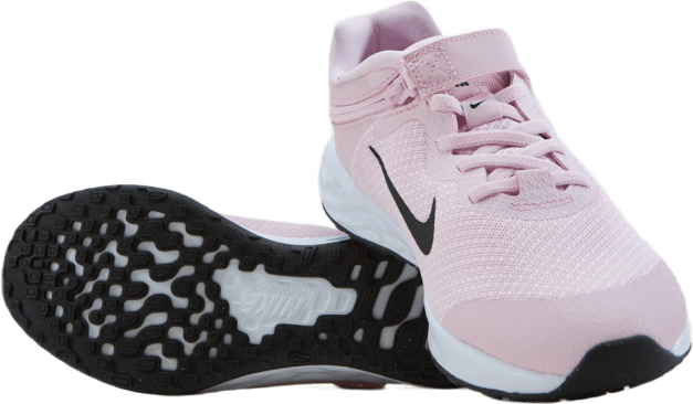 Rivoluzione 6 FlyEase Scarpe da corsa su strada facili da usare per i bambini grandi PINK FOAM /BLACK