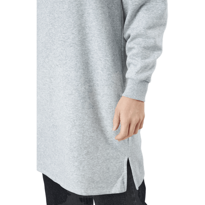 Pcchilli Ls Sweat Dress Bc Light Grey Melange